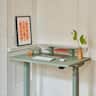 Branch Furniture - Branch Small Monitor Stand – Sturdy Steel Stand with Elegant Felt Liner, Hidden Storage, and Universal Clamp - Sage