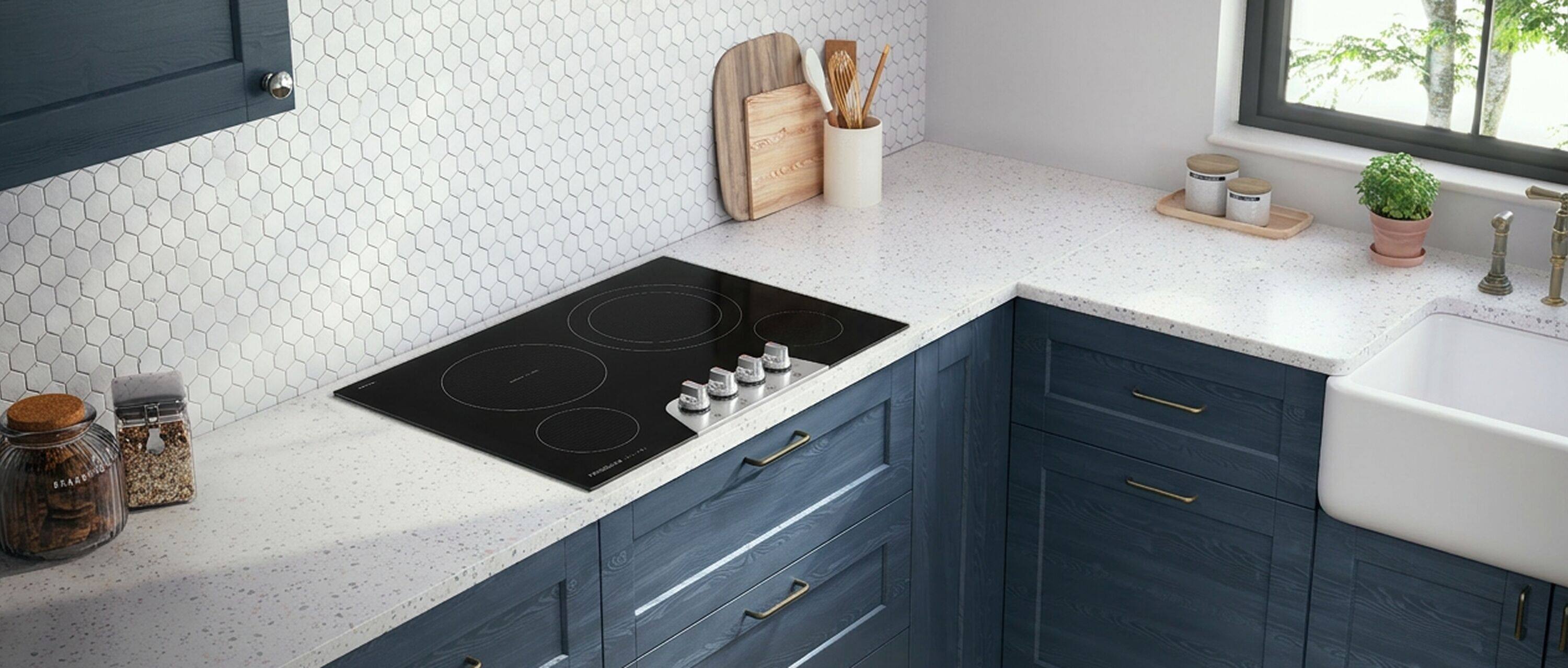 Back. Frigidaire - 30" Electric Cooktop - Stainless Steel.