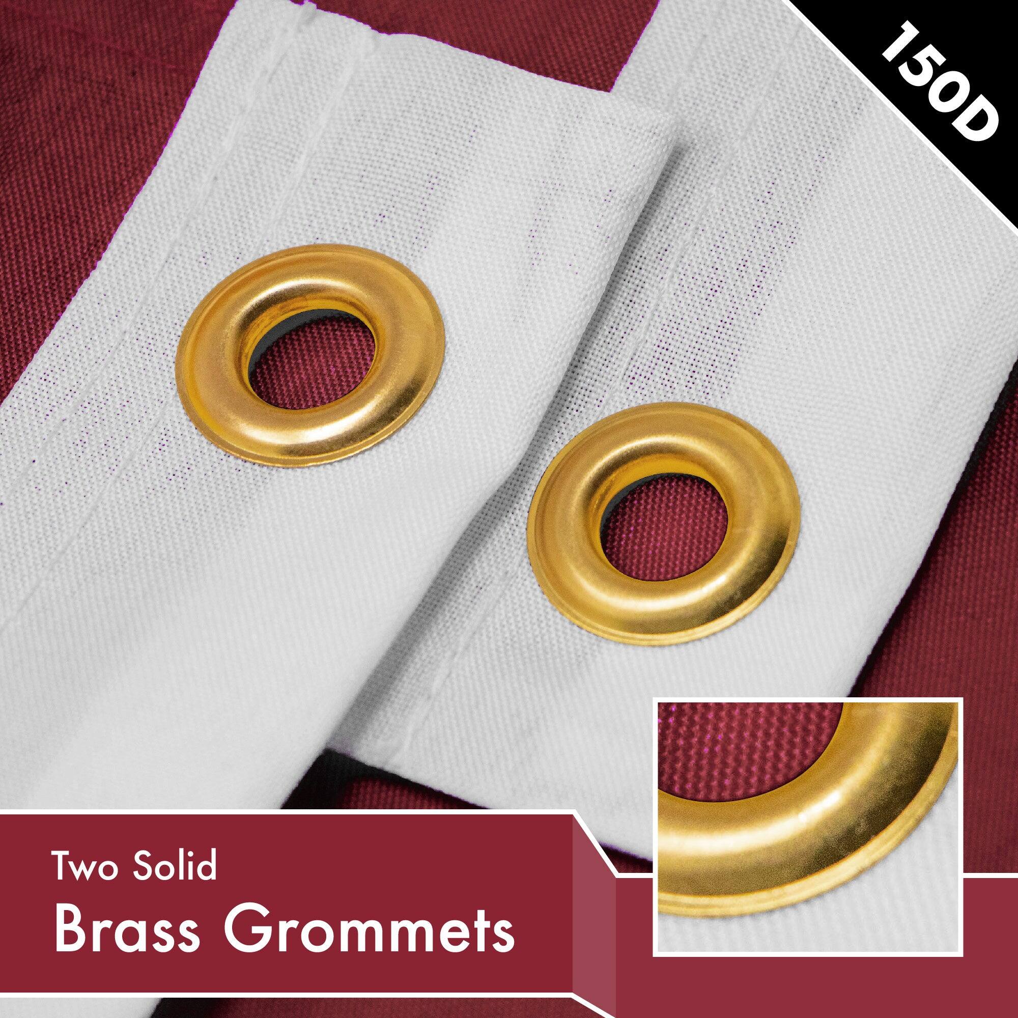 150D  
Two Solid Brass Grommets