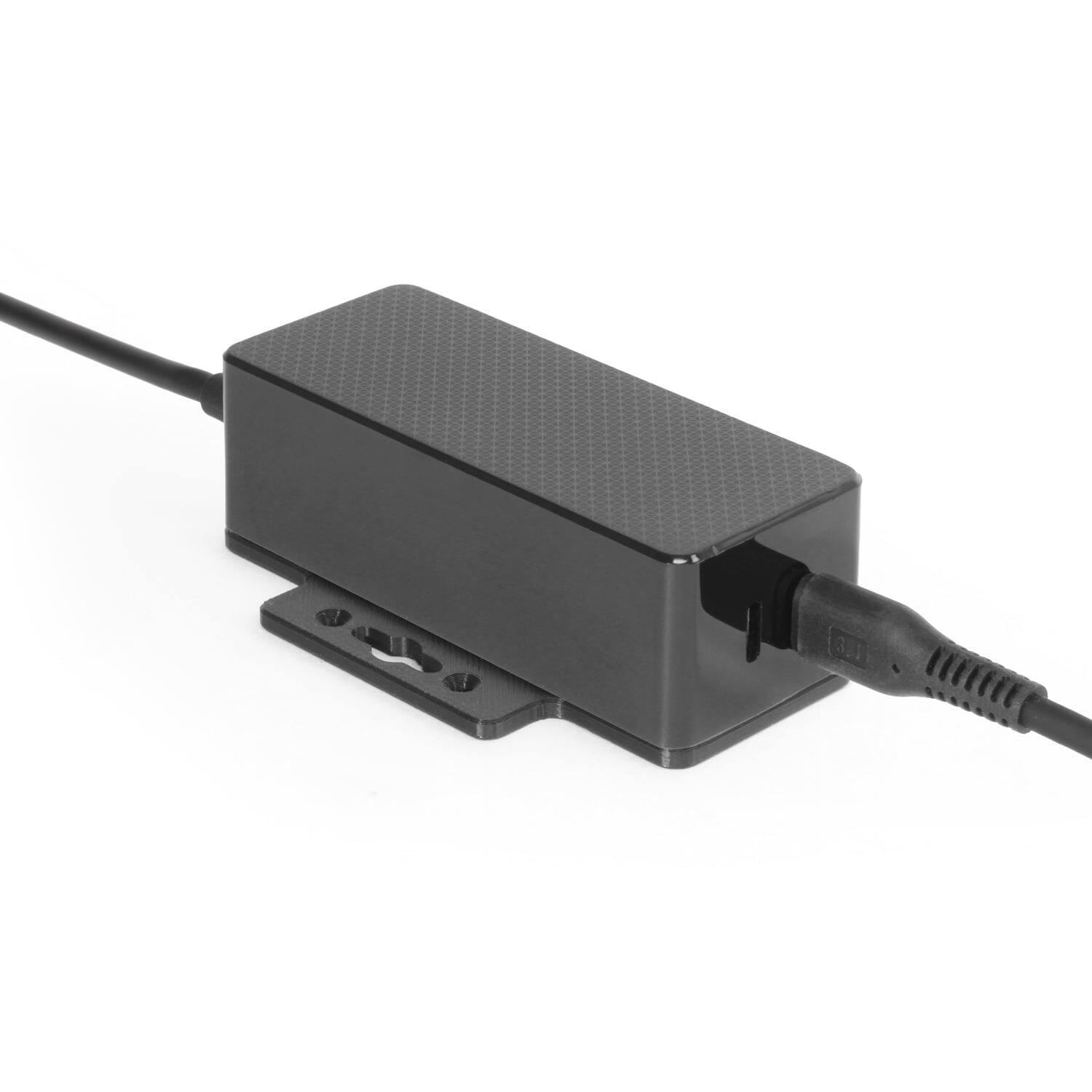 Angle. Coolgear - 145W Dual USB-C Car Charger - Ready to Mount - Van, RV, Fleet Vehicles & More - Black.