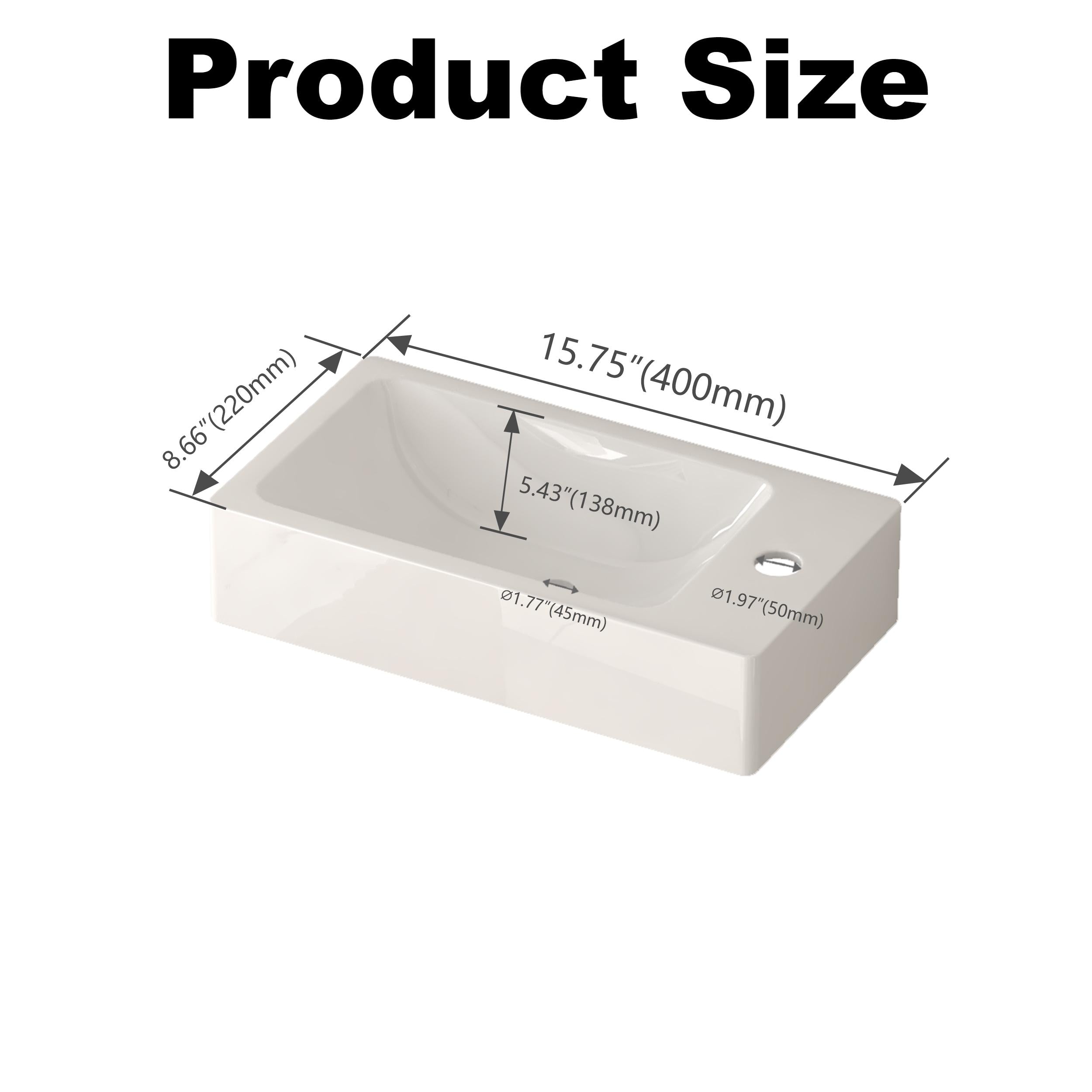 Product Size

- 8.66" (220mm)
- 15.75" (400mm)
- 5.43" (138mm)
- 1.77" (45mm)
- 1.97" (50mm)