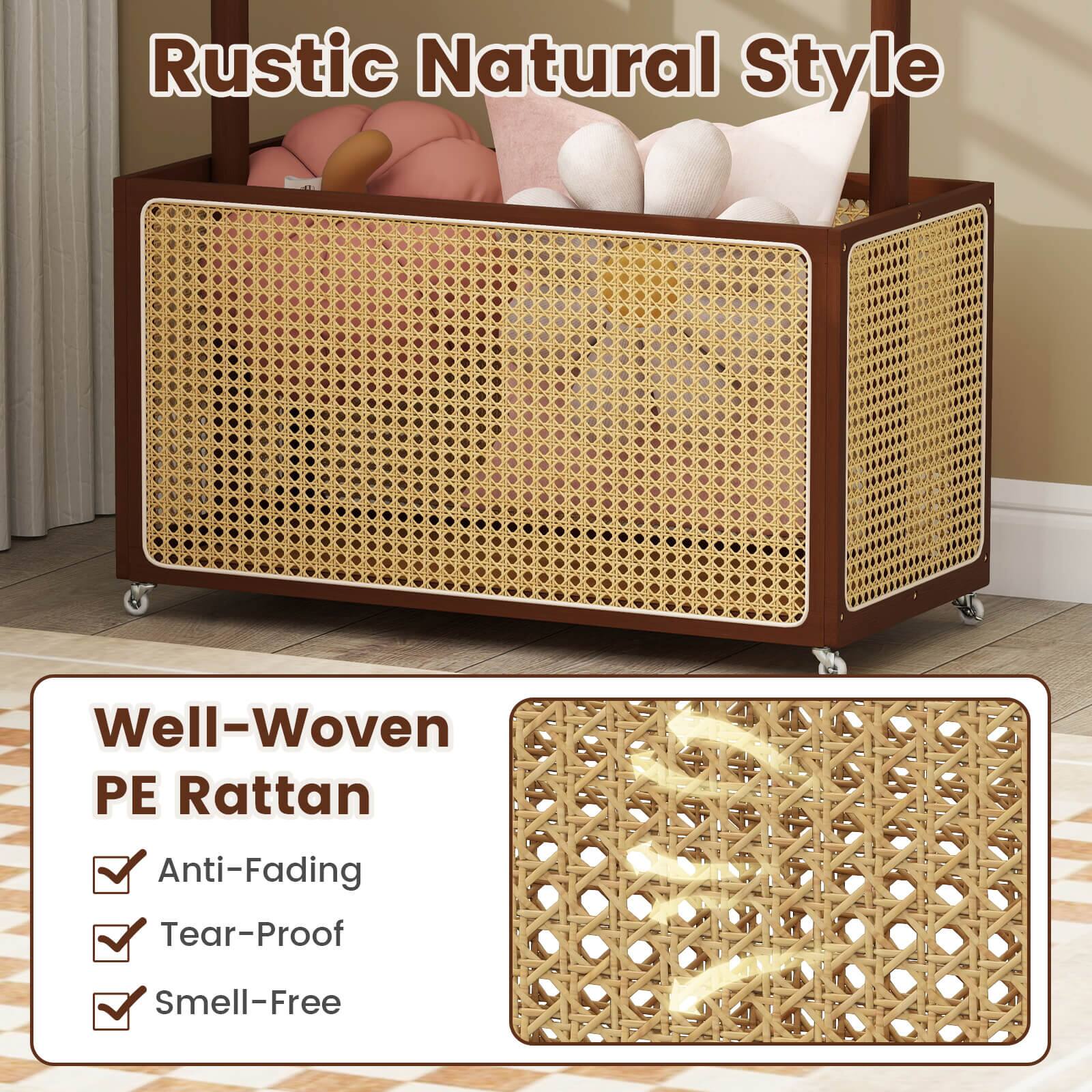 Rustic Natural Style

Well-Woven PE Rattan
- Anti-Fading
- Tear-Proof
- Smell-Free