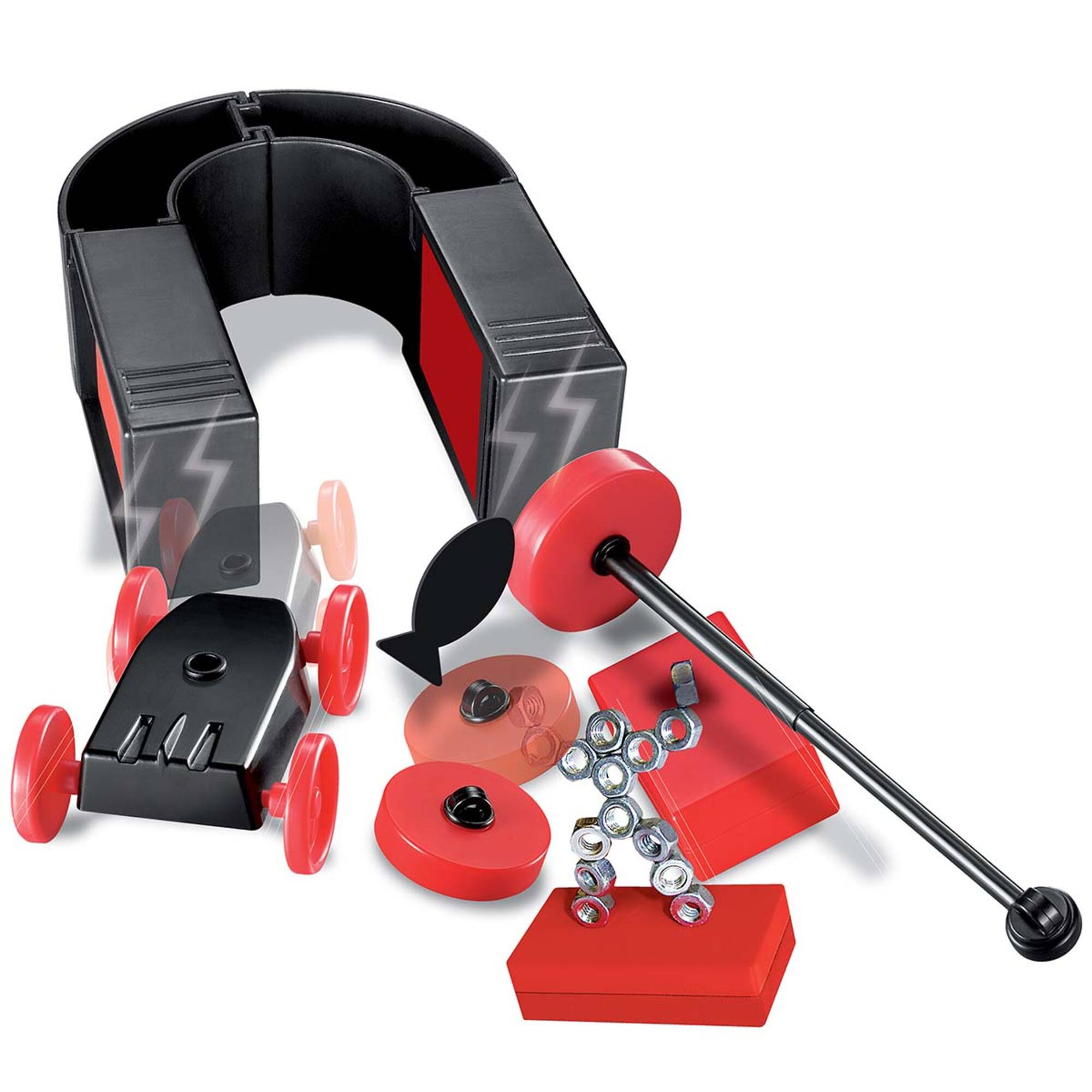 Alt View 2. 4M - Magnet Science - DIY 10 Magnetic Experiments, Build A Super Racer-Yacht-Dangler-Sculptures - Multicolor.