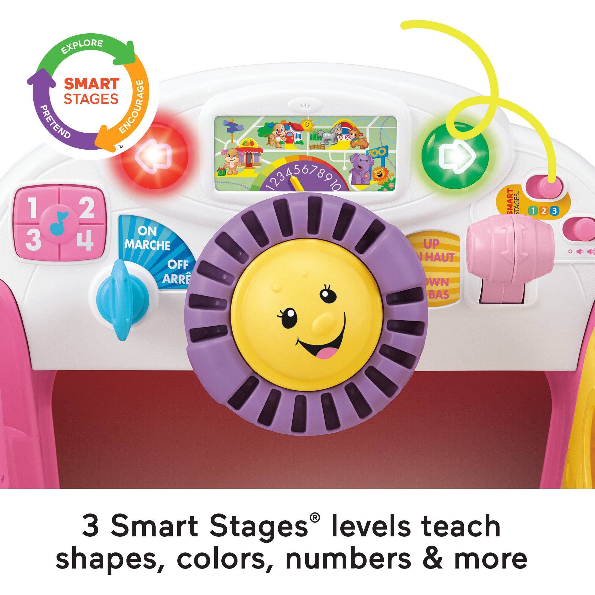 EXPLORE SMART STAGES PRETEND™ ENCOURAGE 1 2 ON 3 4 MARCHE OFF ARRET

223-46769769K

UP HAUT WN BAS

SMART STAGES.

1
2
3

3 Smart Stages® levels teach shapes, colors, numbers & more