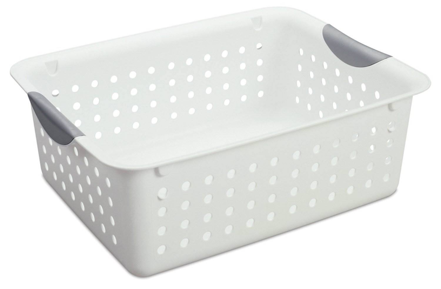 Alt View 4. Sterilite - Sterilite Deep & Medium Ultra Plastic Storage Bin Organizer Basket Pair (6 Pack).