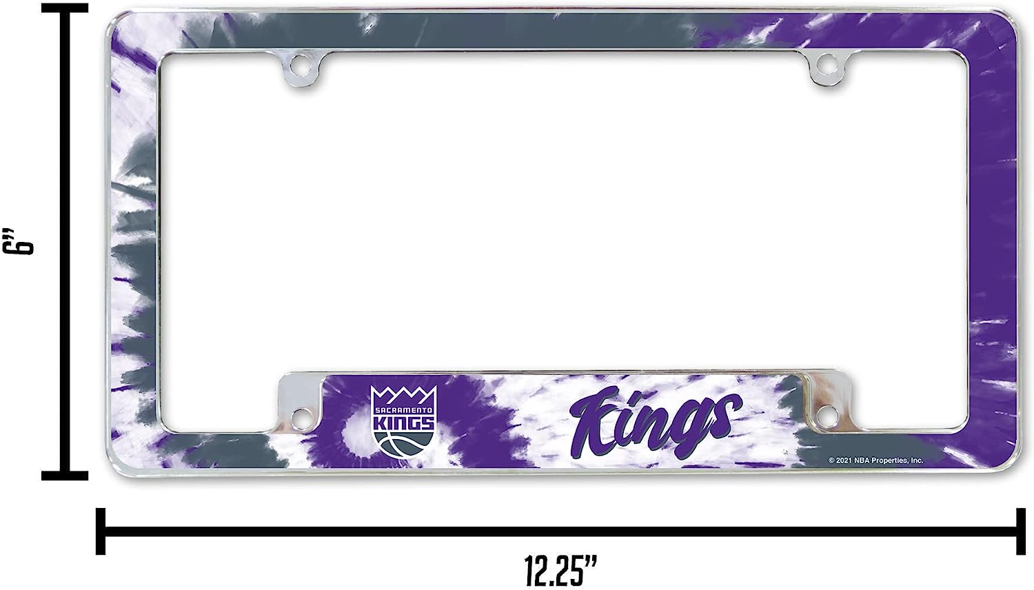 6" | SACRAMENTO KINGS  
Kings 12.25"  
© 2021 NBA Properties, Inc.