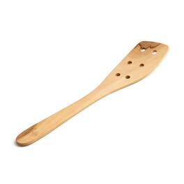 Berard - Contour Olive Wood Curved Slotted Spatula, 12-Inch - Brown