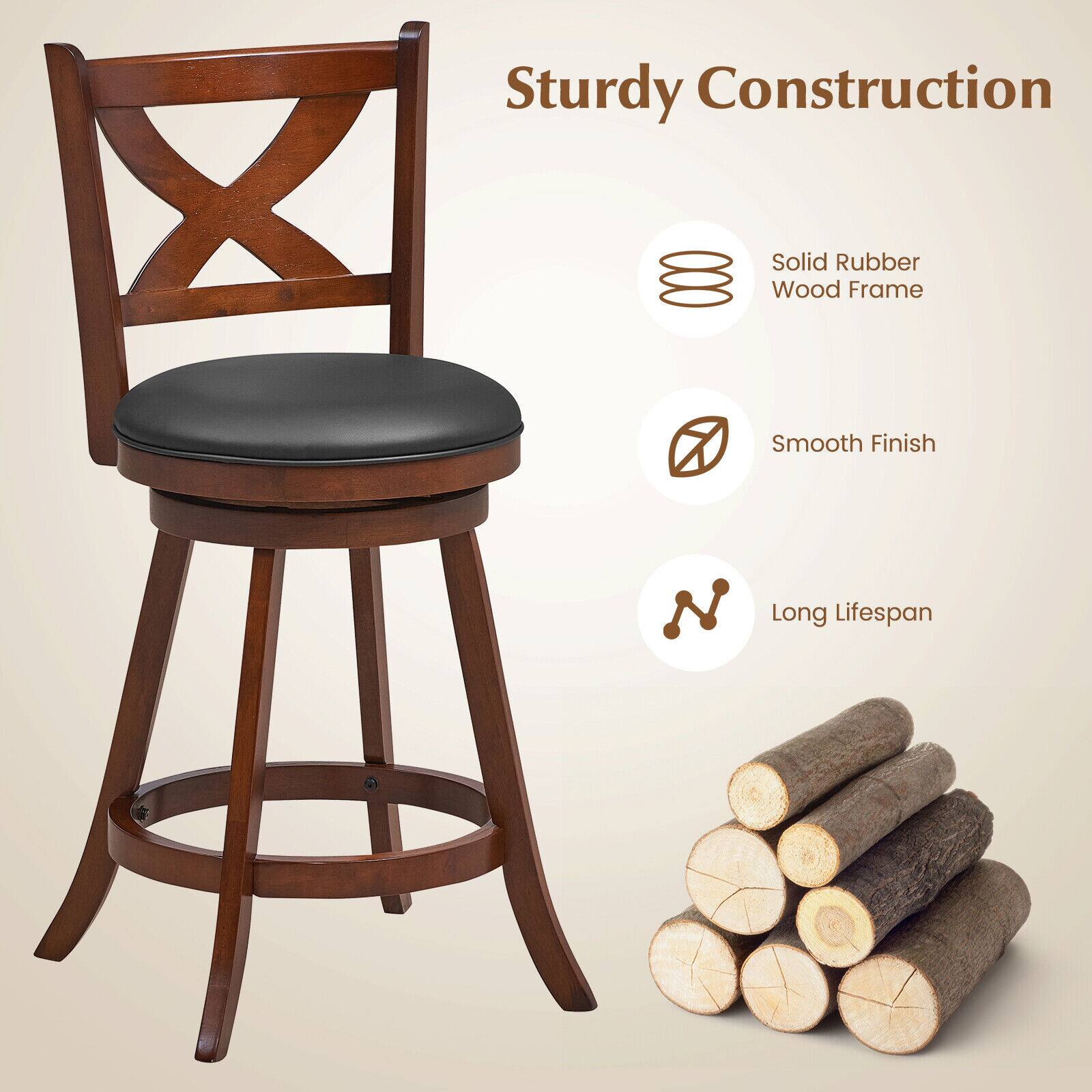 Sturdy Construction, Solid Rubber Wood Frame, Smooth Finish, Long Lifespan