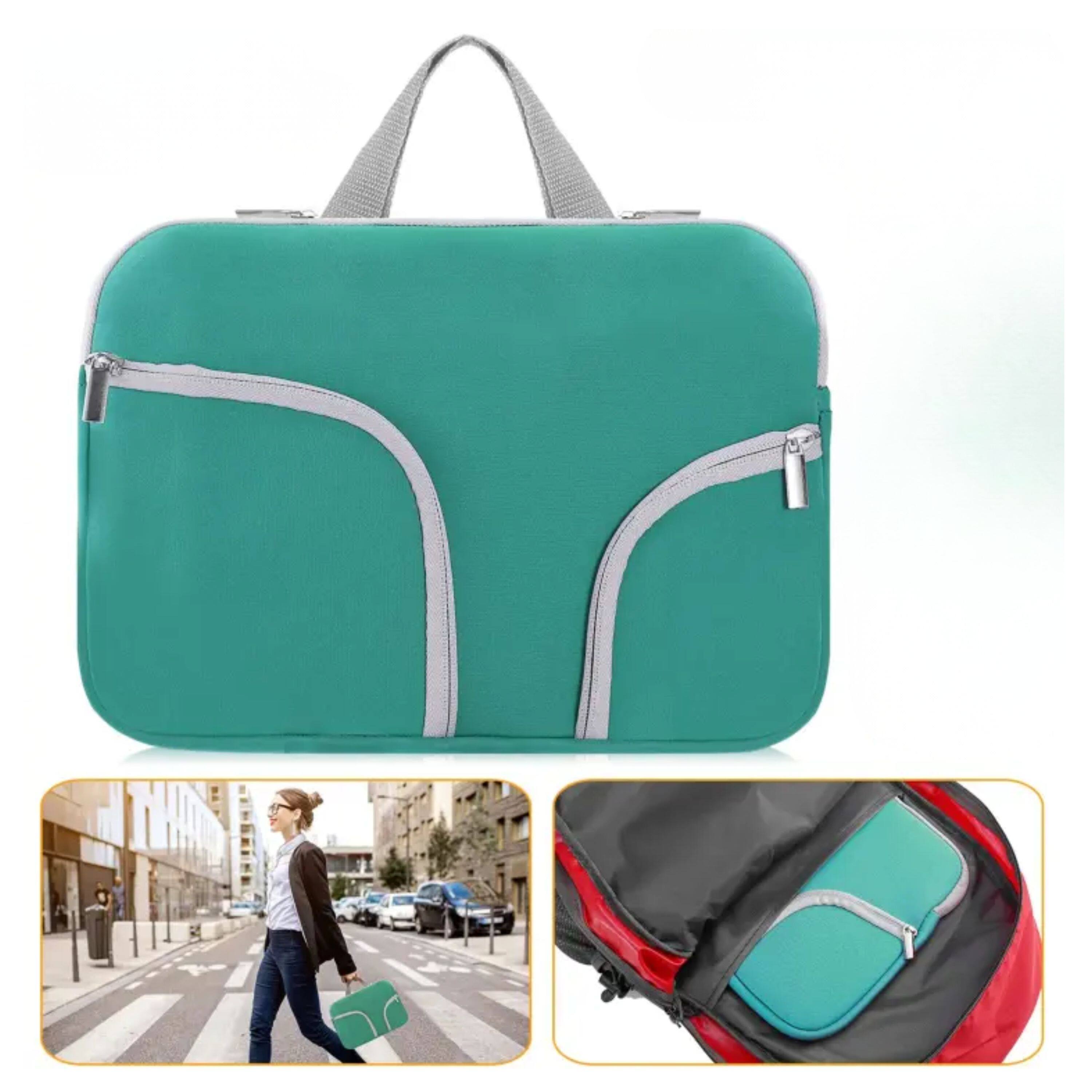 Alt View 1. Kitcheniva - 13" Neoprene Multi-purpose Portable Laptop Sleeve Bag Teal - Teal.