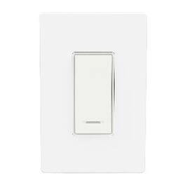 BN-LINK - Wi-Fi Smart In-Wall Light Switch, No Hub, Timer, Works with Alexa & Google, Neutral, 2.4 GHz - White