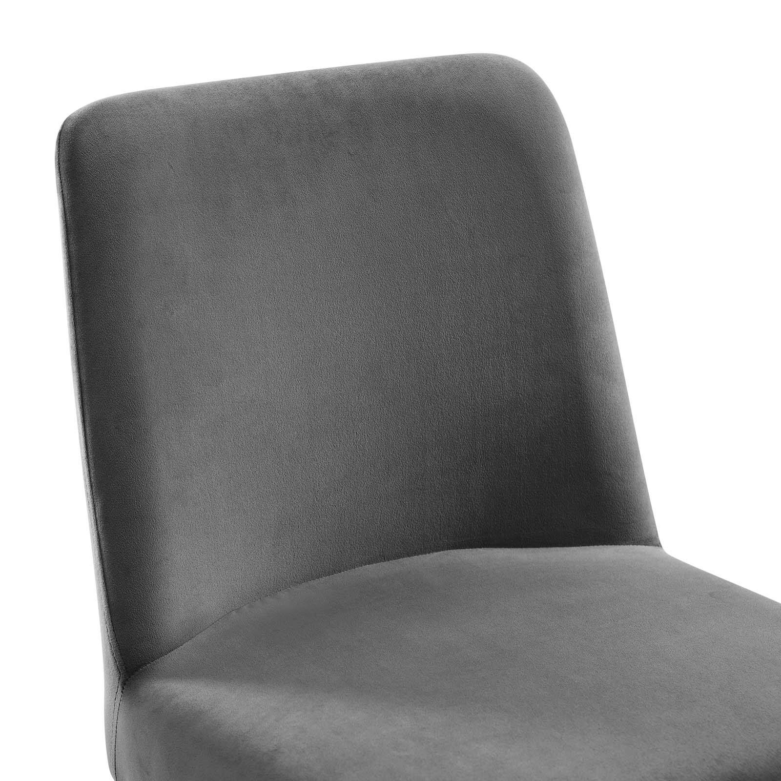 Alt View 5. Modway - Amplify Sled Base Performance Velvet Dining Side Chair by Modway - Gold Gray.