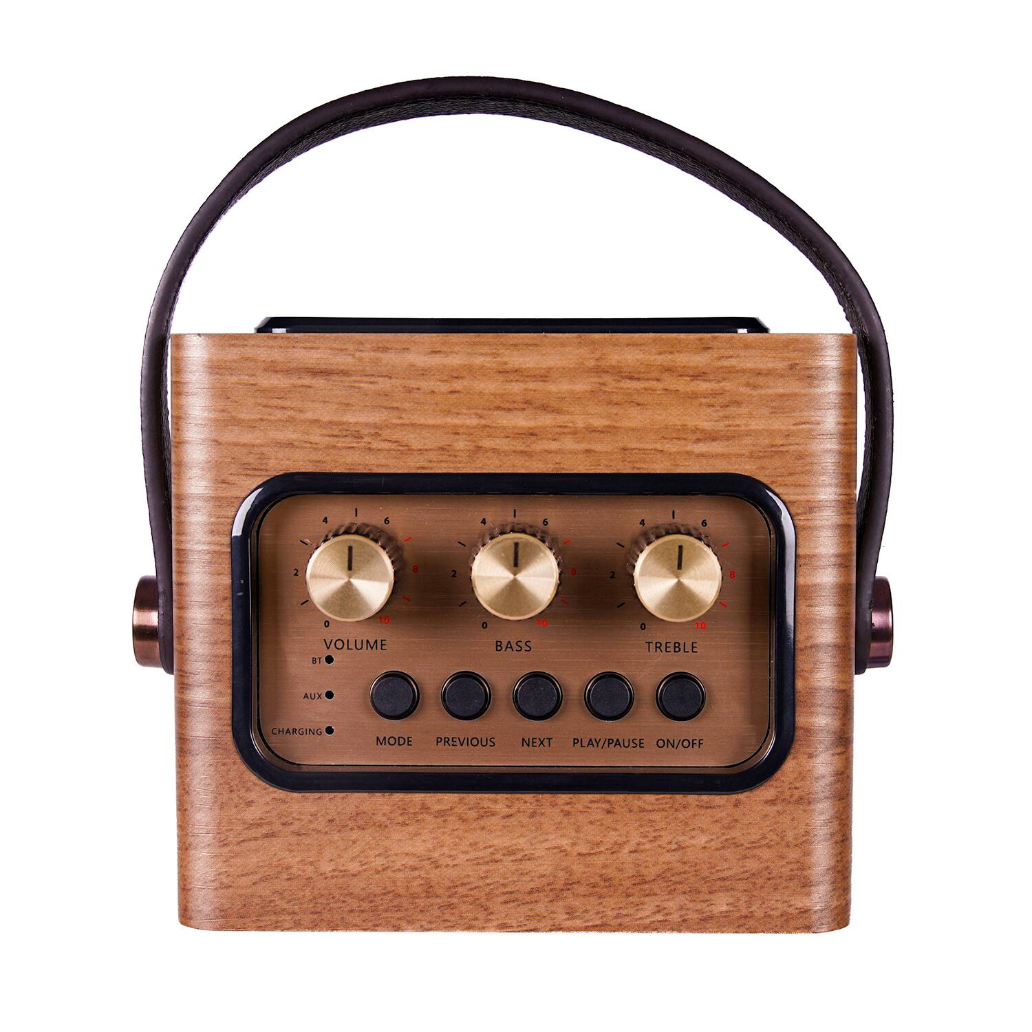 1 2 4 - | 4 4 - 1 4 I | 4 I - 1 4 I I 4 4 2 . 2 16 a

VOLUME RT . . BASS d 10 TREBLE AUX CHARGING MODE PREVIOUS NEXT PLAY/PAUSE ON/OFF
