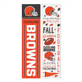 Evergreen Enterprises - Cleveland Browns 47" Double Sided Fall Leaner Fan Sign - Multicolor