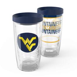 Tervis - West Virginia Mountaineers 2-Pack 16oz. Competitor & Emblem Tumbler Set - Multicolor