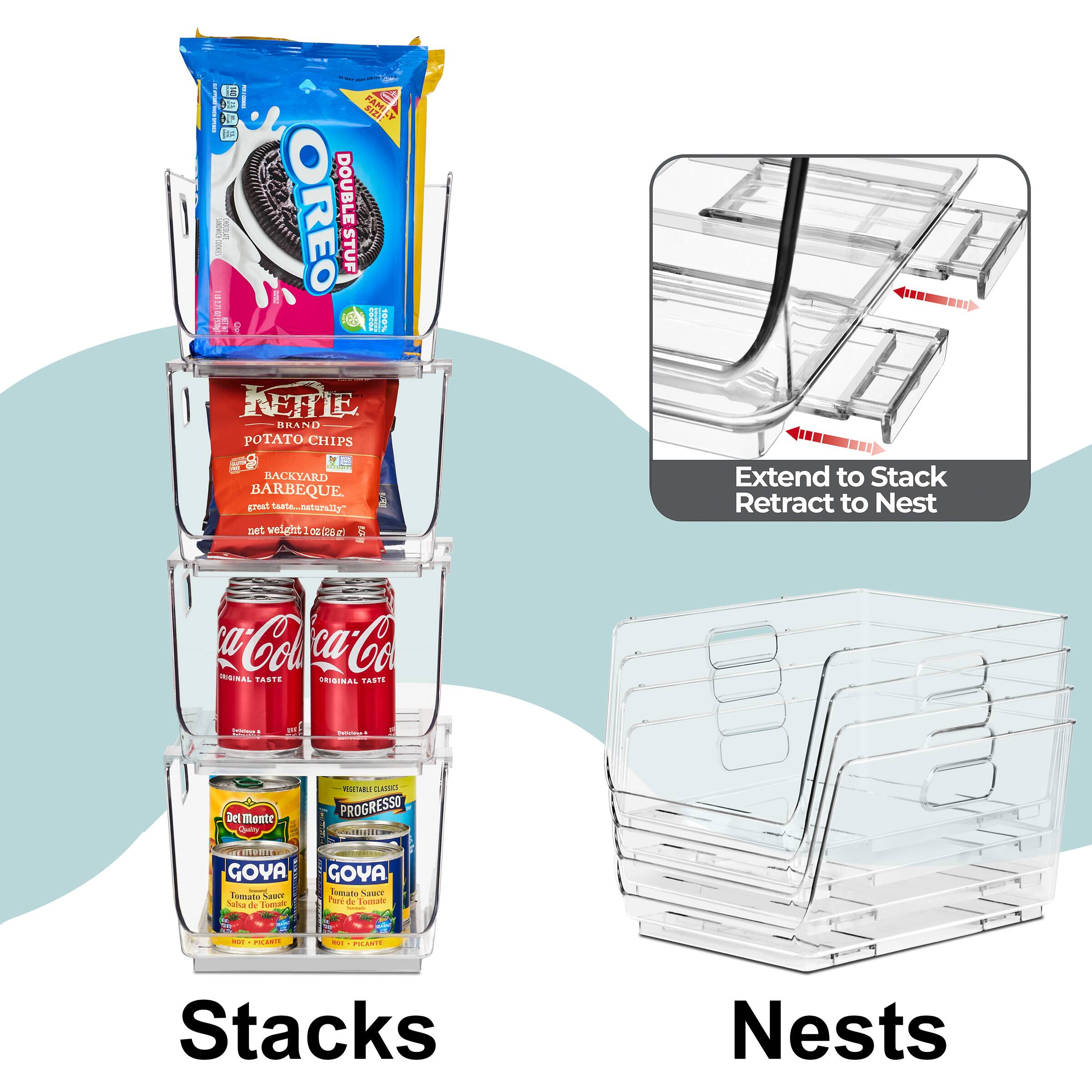 - OREO DOUBLE STUFF
- KETEE BRAND POTATO/CHIP 3 BACKYARD BARBEQUE
- Coca-Cola
- Del Monte
- GOYA Tomato Sauce
- PROGRESSO

Extend to Stack Retract to Nest

Stacks

Nests