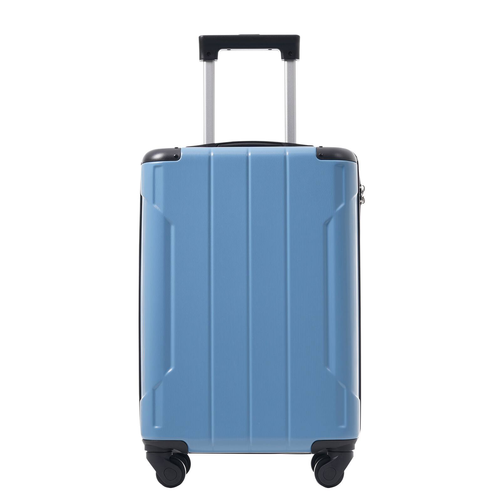 Alt View 3. Loheer - Loheer 20-Inch Hardshell Carry-On Luggage, Lightweight ABS Suitcase with Spinner Wheels and TSA Lock, Blue-Gray - Blue-gray.