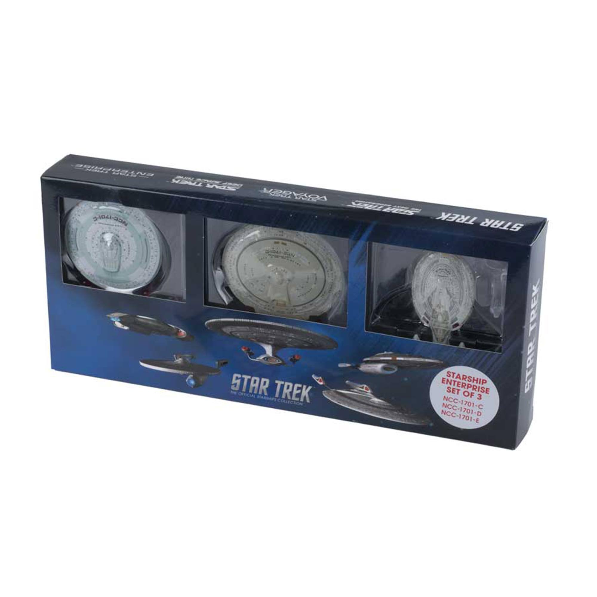 STAR TREK ENTERPRISE STARSHIP SET OF 3 OF 3 NCC-1701-B NCC-1701-C NCC-1701-E