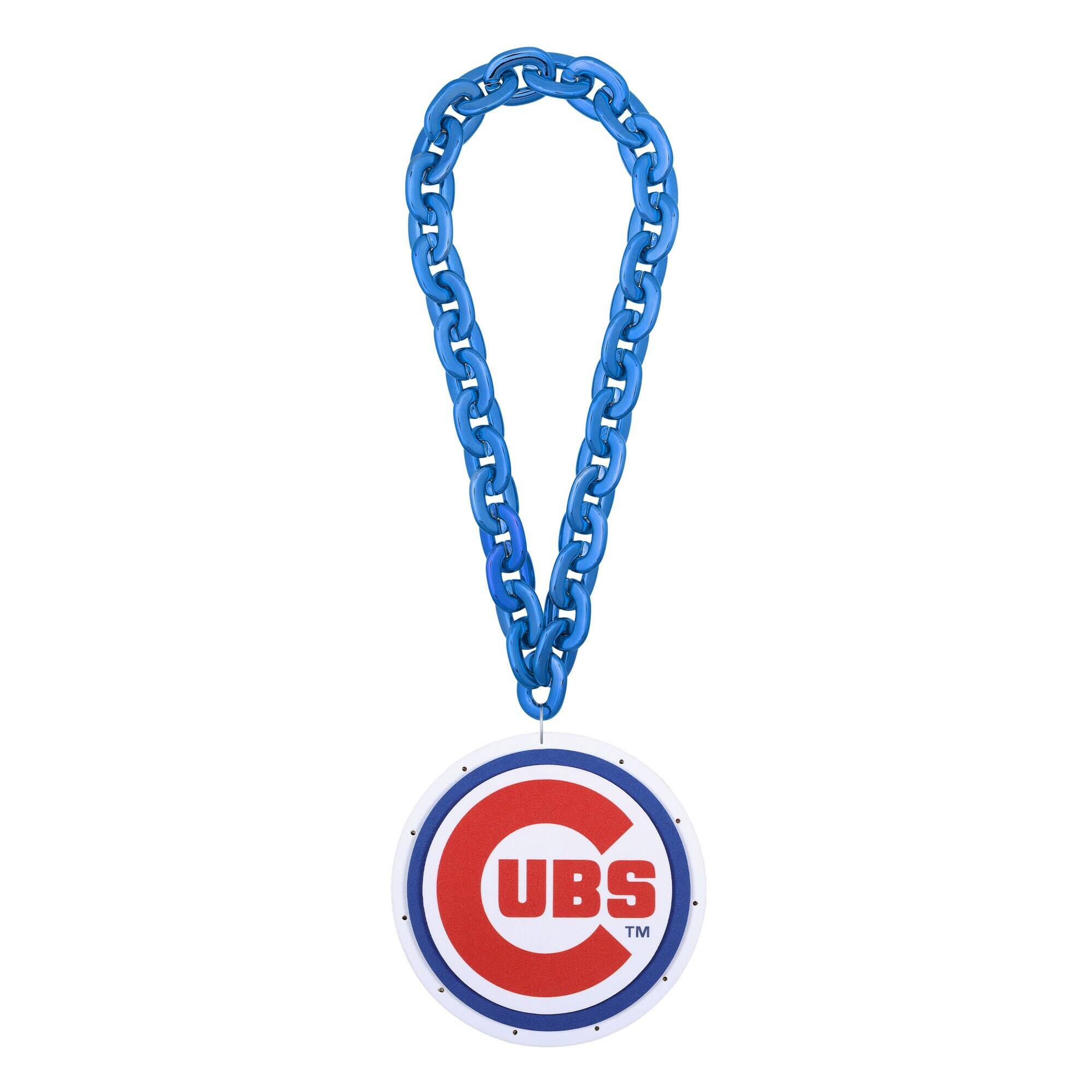 FOCO - Chicago Cubs Light Up Big Logo Fan Chain - Multicolor