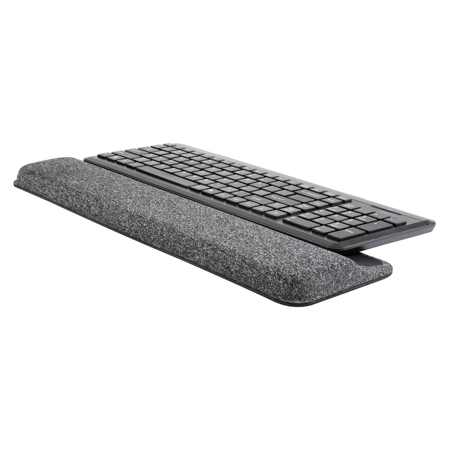 Alt View 2. Allsop - Premium Plush Angled  Wrist Rest - GRAY.