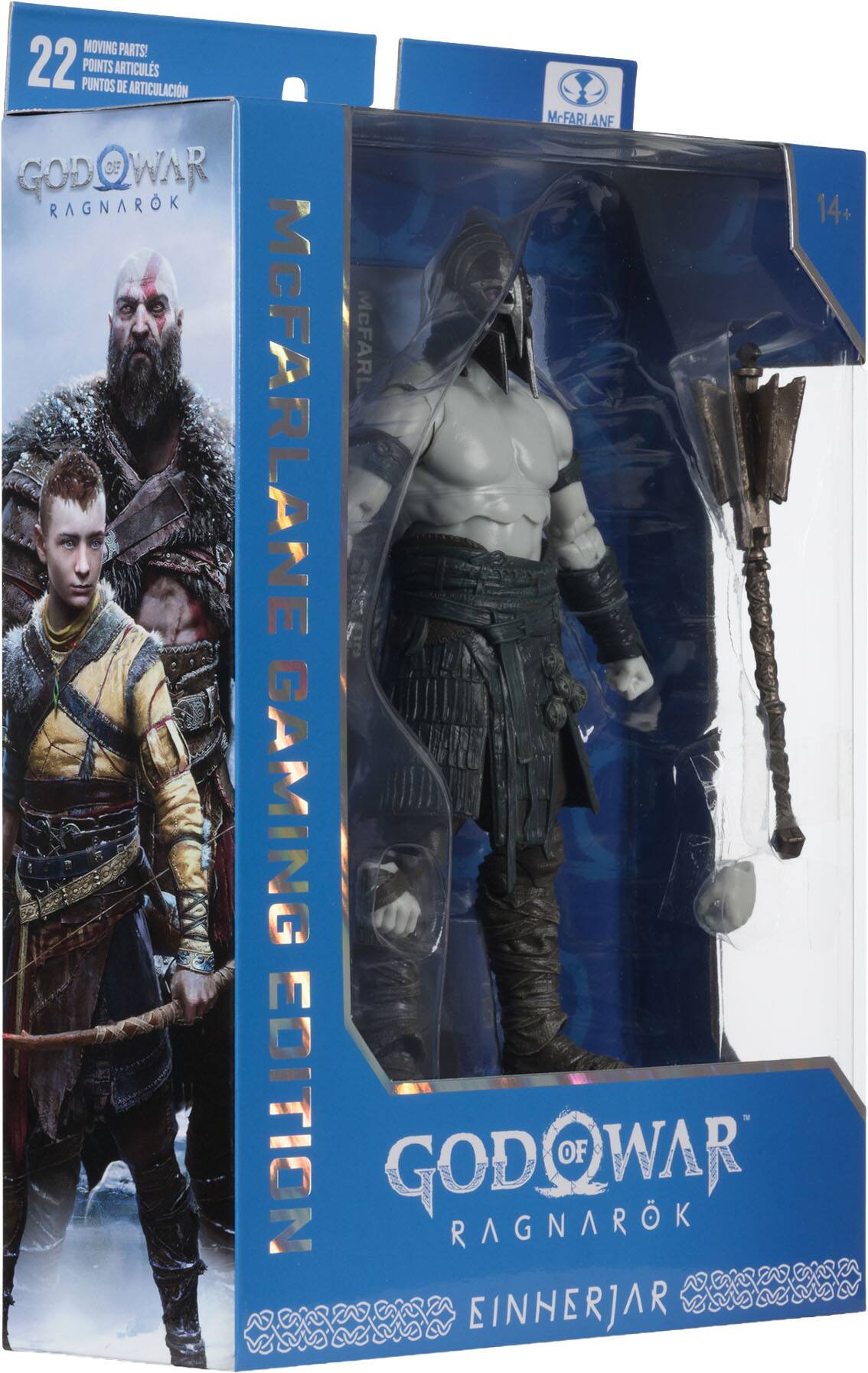MOVING PARTS! 22 POINTS ARTICULS DE ARTICULACIÓN  
McFARLANE GAMING EDITION  
GOD OF WAR RAGNARÖK  
EINHERJAR