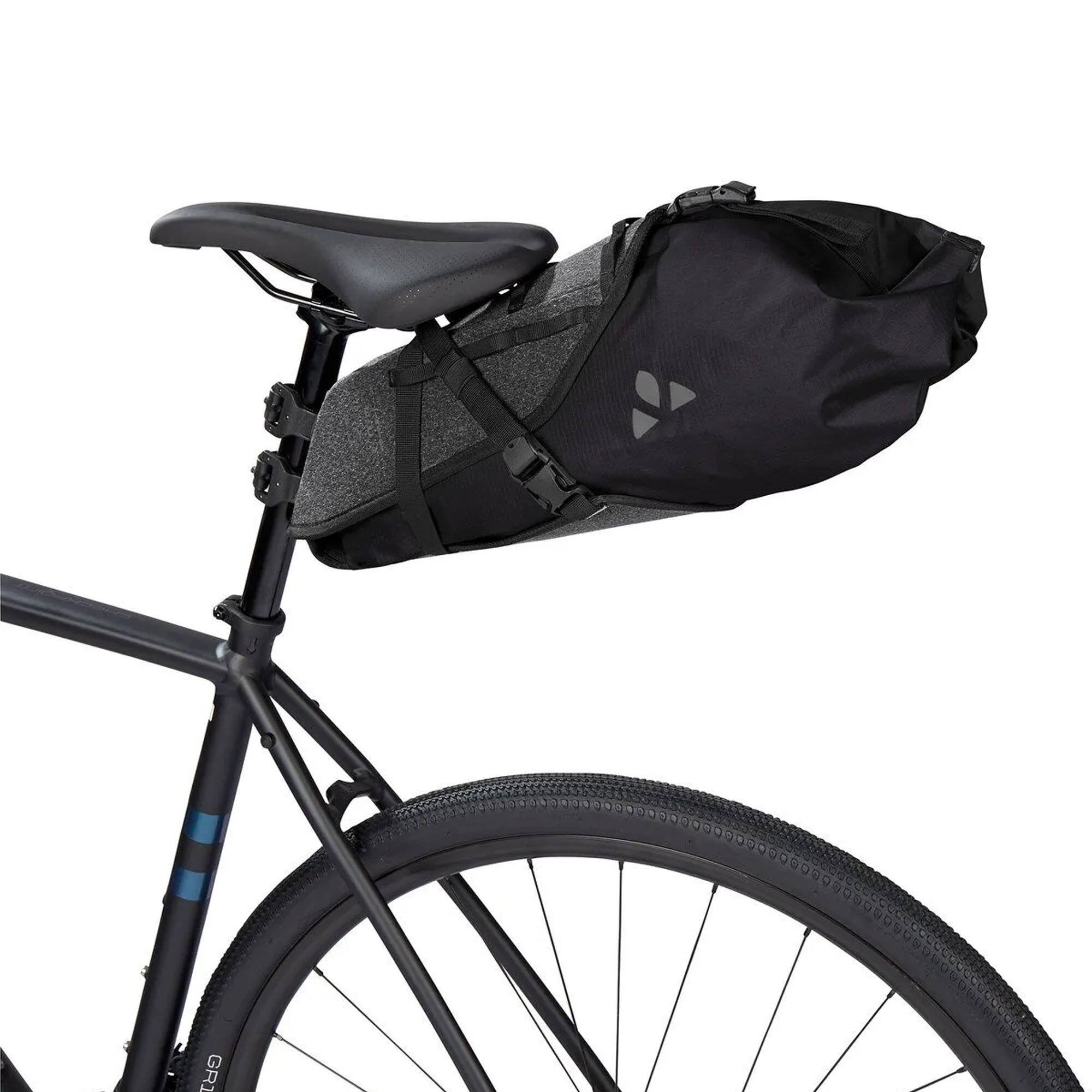 Alt View 4. VAUDE - Vaude Trailsaddle II Waterproof Bikepacking Saddle Bag - Black Uni - Black Uni.