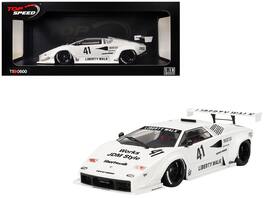 Lamborghini Countach LB-WORKS #41 "2024 Tokyo Auto Salon" 1/18 Model Car by Top Speed - White