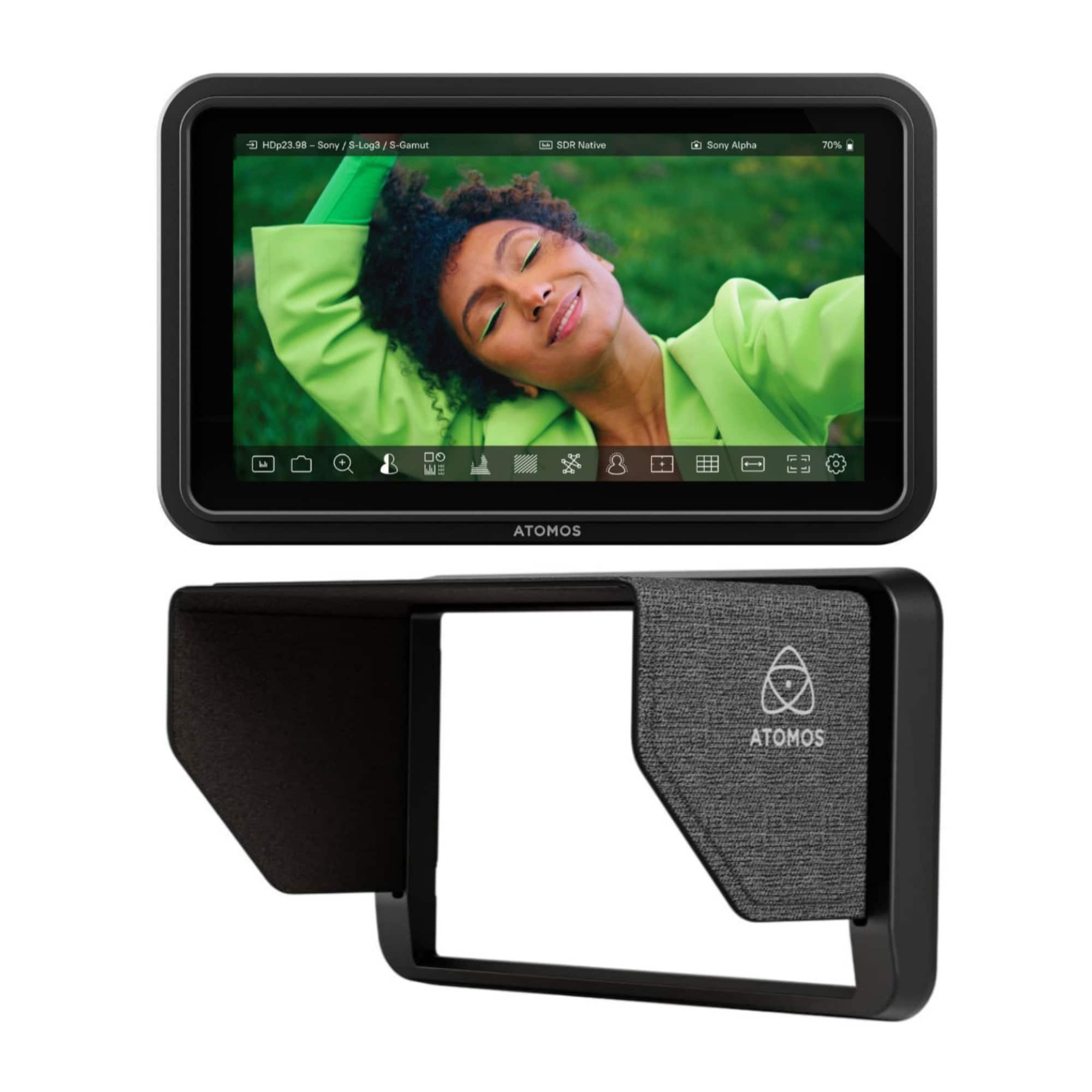 Atomos - Shinobi II HDMI 4K Monitor with HDR Touchscreen Bundle - Black