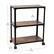 Left. Mind Reader - Bar Cart, Rolling Cart, Microwave Stand, 3-Tier, Coffee Cart, Kitchen, Wood Metal, 23"L x 12"W x 29.5"H - Black.