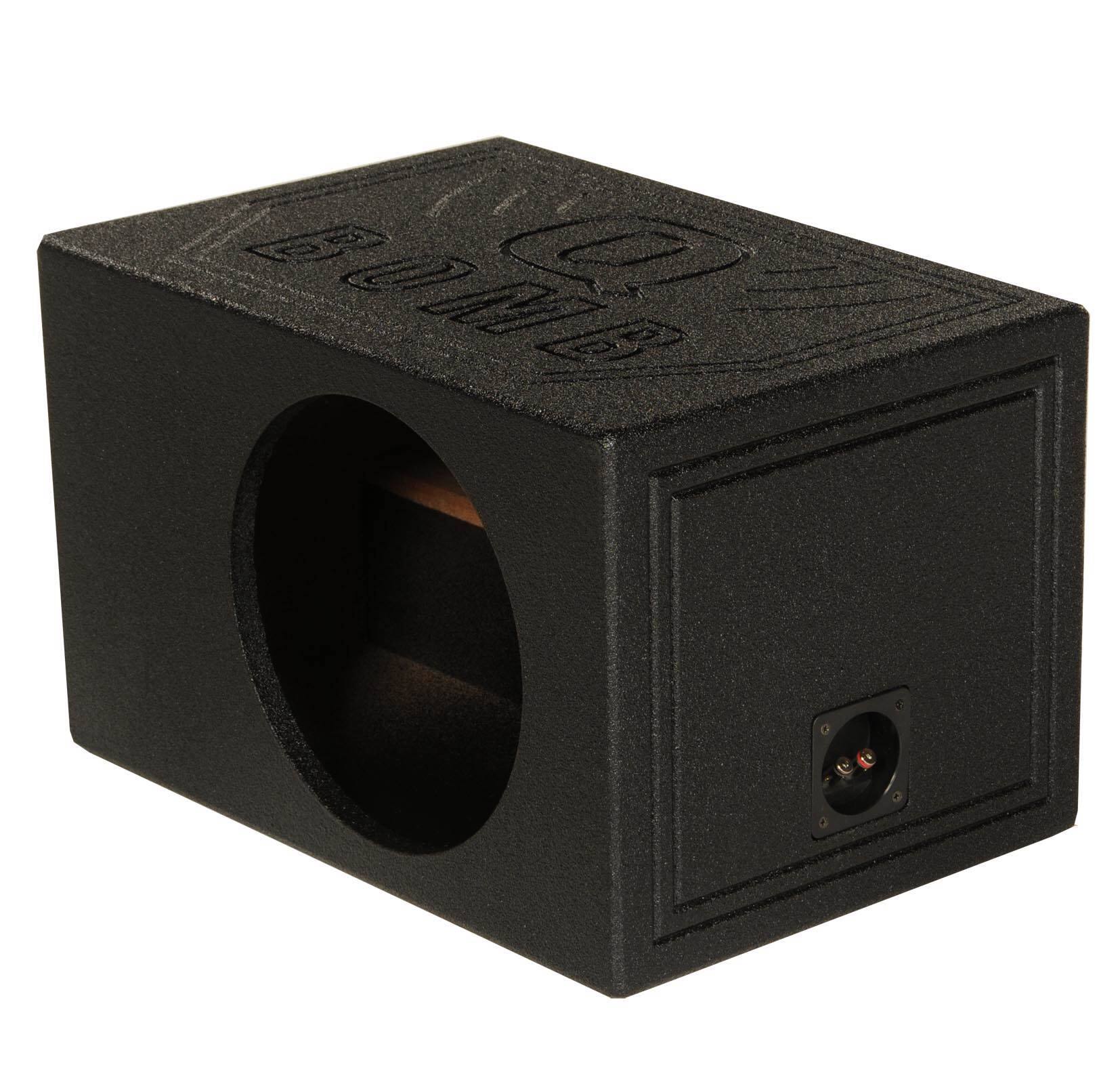 Alt View 4. QPower - QPower QBOMB10VL Single 10" Vented Ported Car Subwoofer Sub Box Enclosure QBOMB - Black.