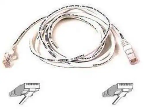 Front. Belkin - 7 ft. Cat. 5e Patch Cable A3L791-07-WHT-S - White.