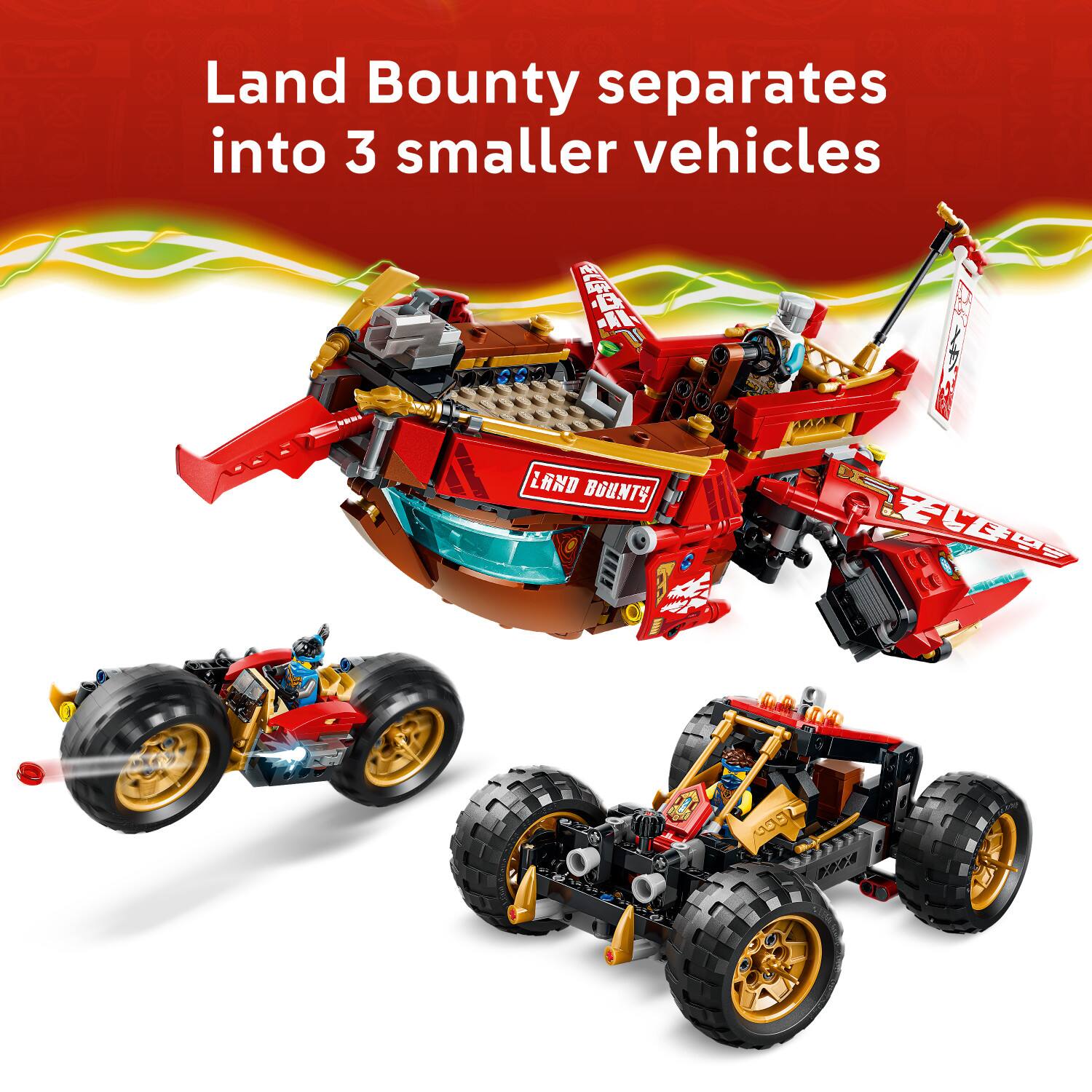 Land Bounty separates into 3 smaller vehicles