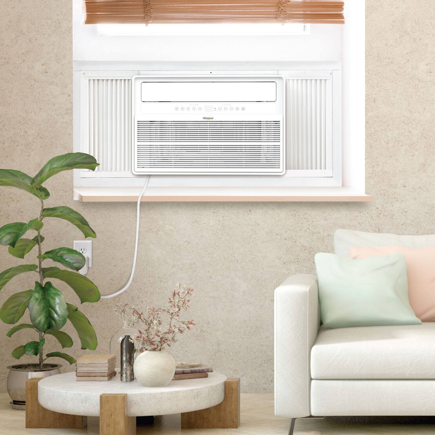 Alt View 19. Whirlpool - 15,000 BTU Window Mounted Inverter Air Conditioner with Remote Control - White.