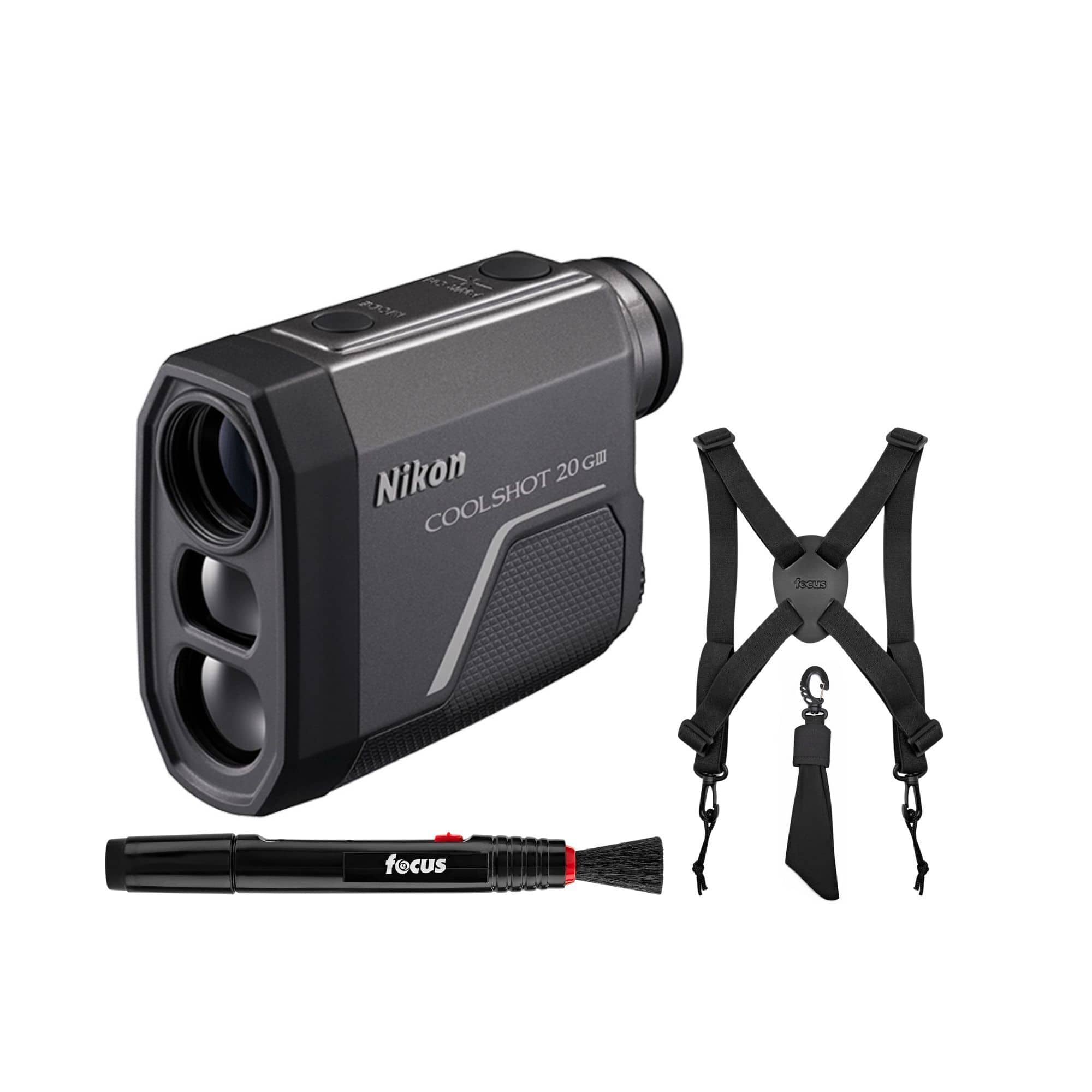 Nikon - CoolShot 20i GIII 6x20 Golf Laser Rangefinder with Accessory Bundle