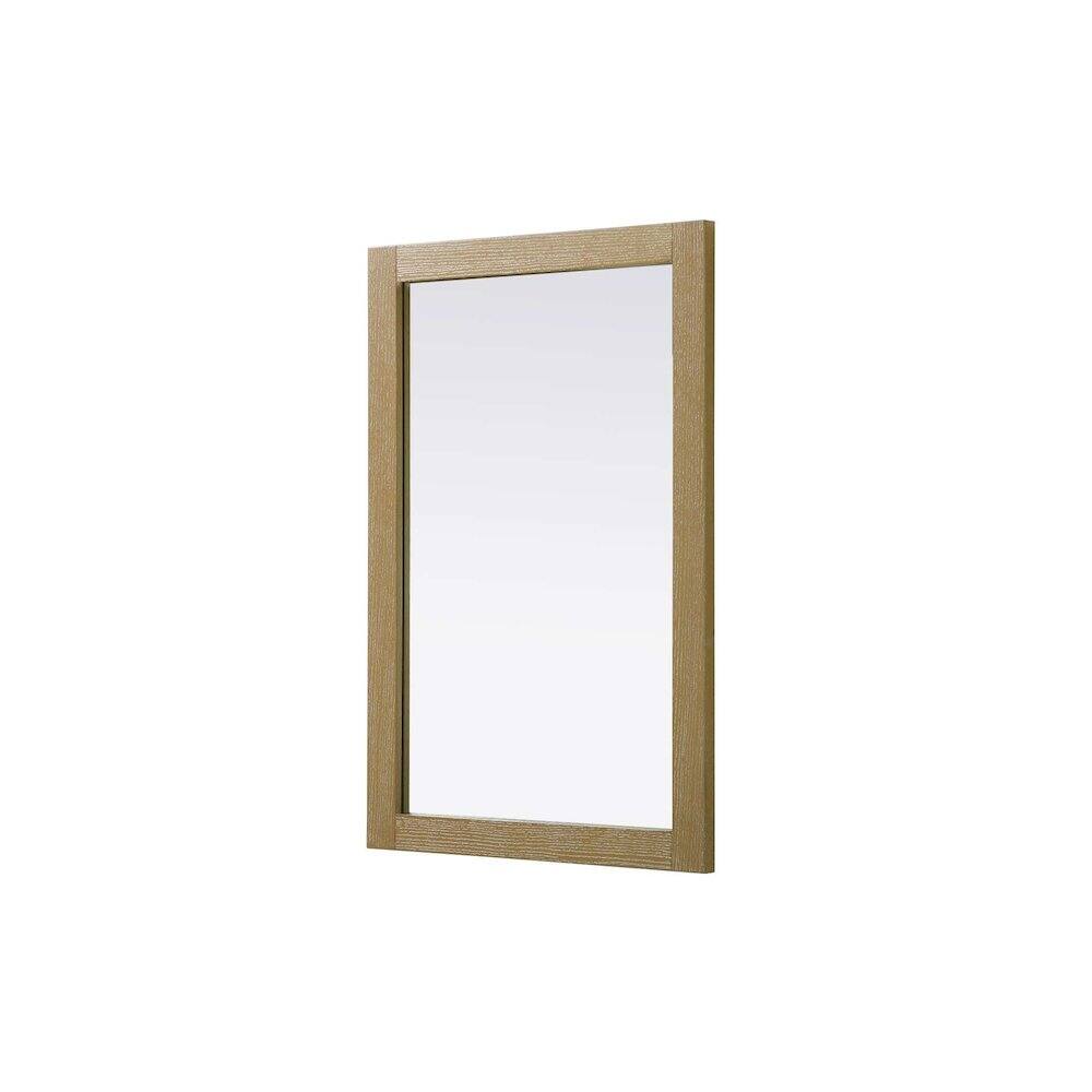 Alt View 2. Elegant Kitchen and Bath - Noah Wooden Rectangle Mirror 24 x 36 in Linen Oak - Linen Oak.