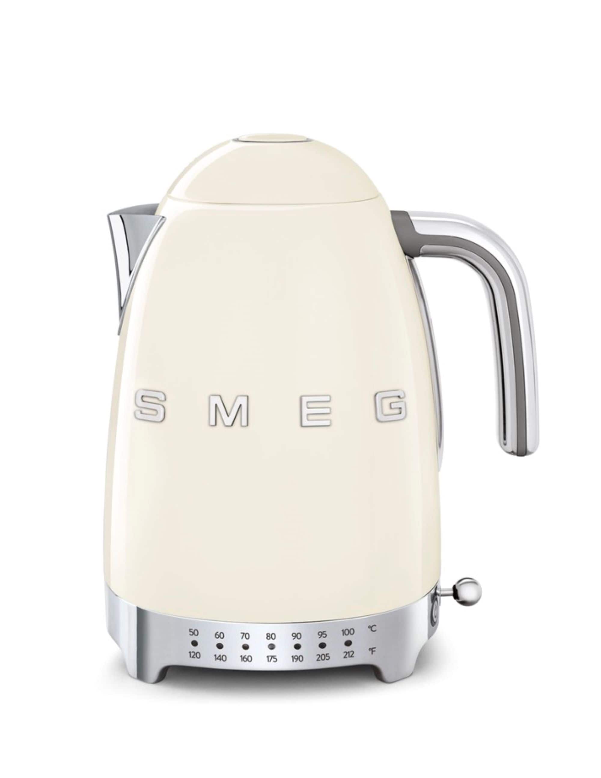Front. SMEG - KLF04 7-Cup Variable Temperature Kettle - Cream.
