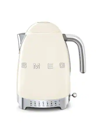 Front. SMEG - KLF04 7-Cup Variable Temperature Kettle - Cream.