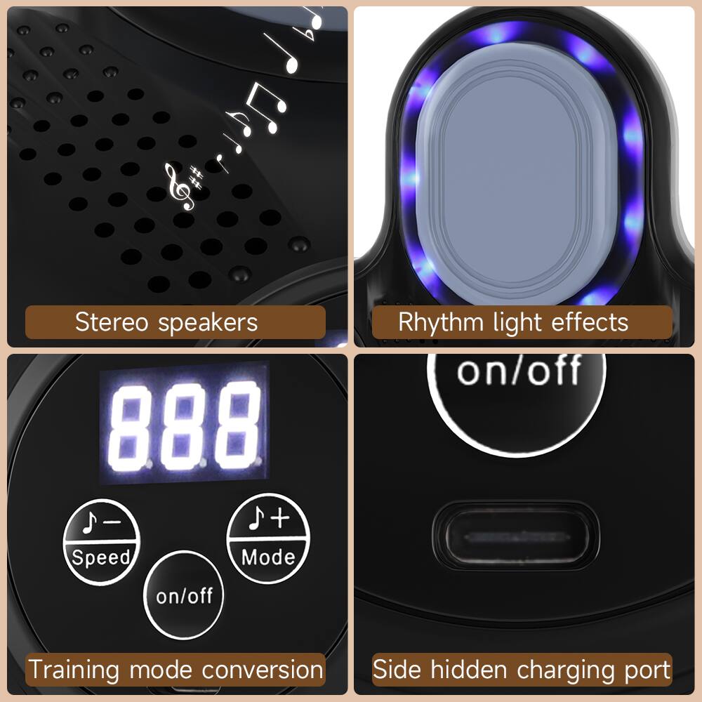 - Stereo speakers
- Rhythm light effects
- Speed Mode on/off
- Training mode conversion
- Side hidden charging port