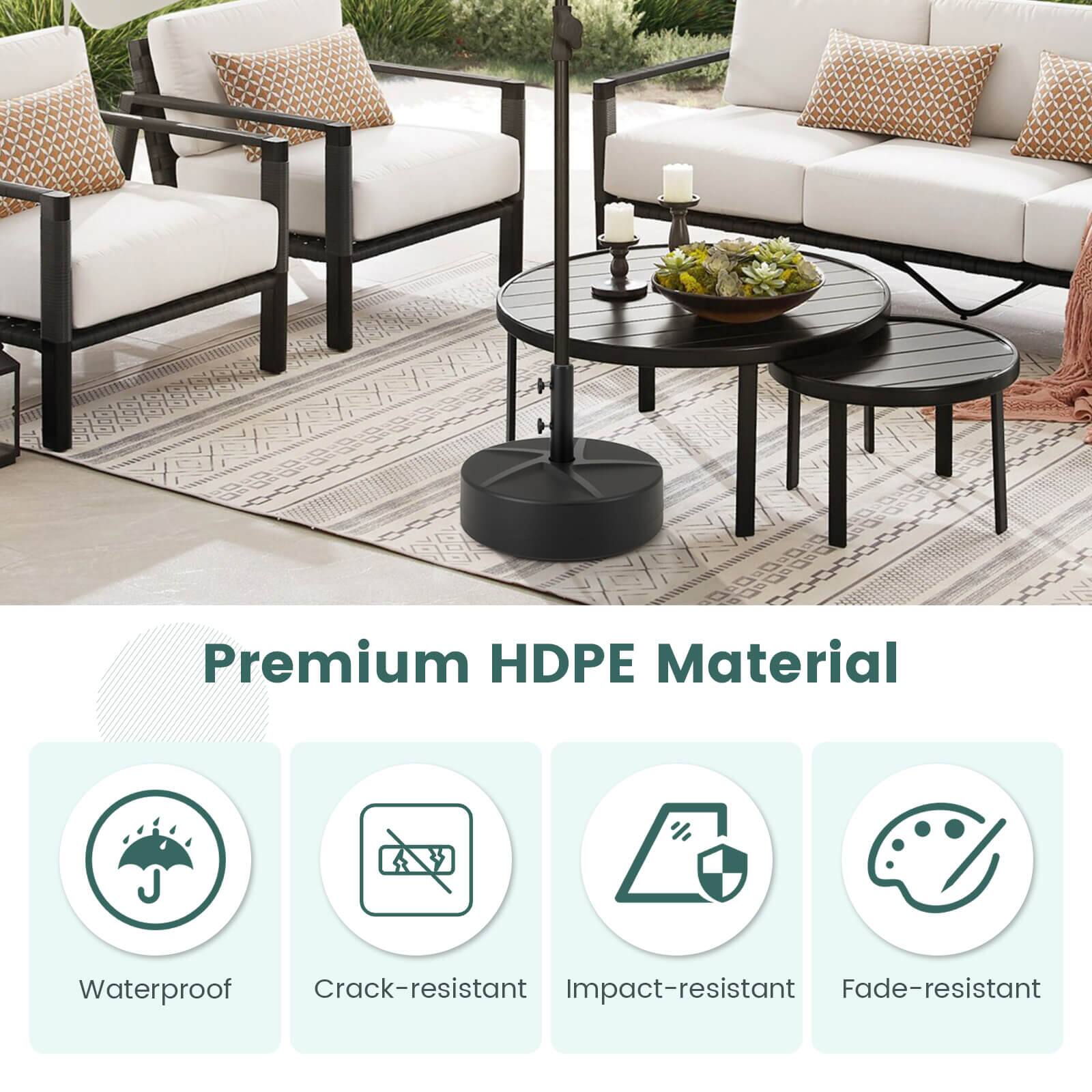 Premium HDPE Material Waterproof Crack-resistant Impact-resistant Fade-resistant