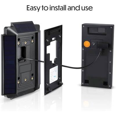 Wasserstein Mountable Solar Charger For Ring Video Doorbell (2nd