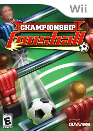 Wii
CHAMPIONSHIP Foosball
EVERYONE ESRB
505 GAMES - E (Everyone)