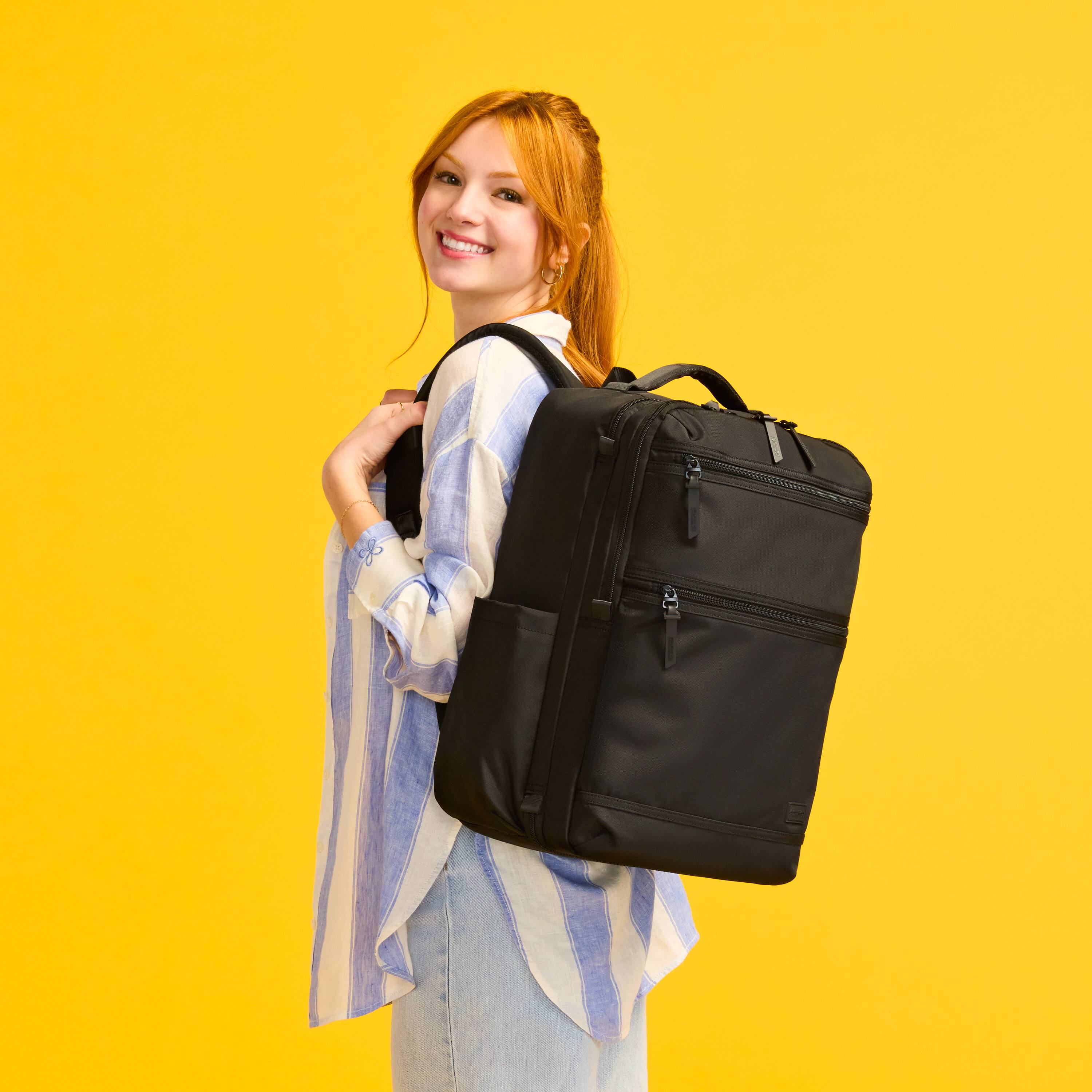 Alt View 10. American Tourister - Travel Backpack for Laptop up to 18" - Black.