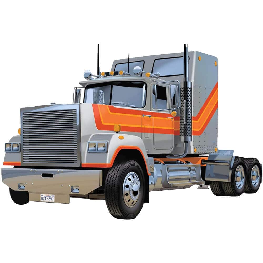 AMT - AMT1235 American Superliner Semi Tractor 1:24 Scale Model Kit - Black