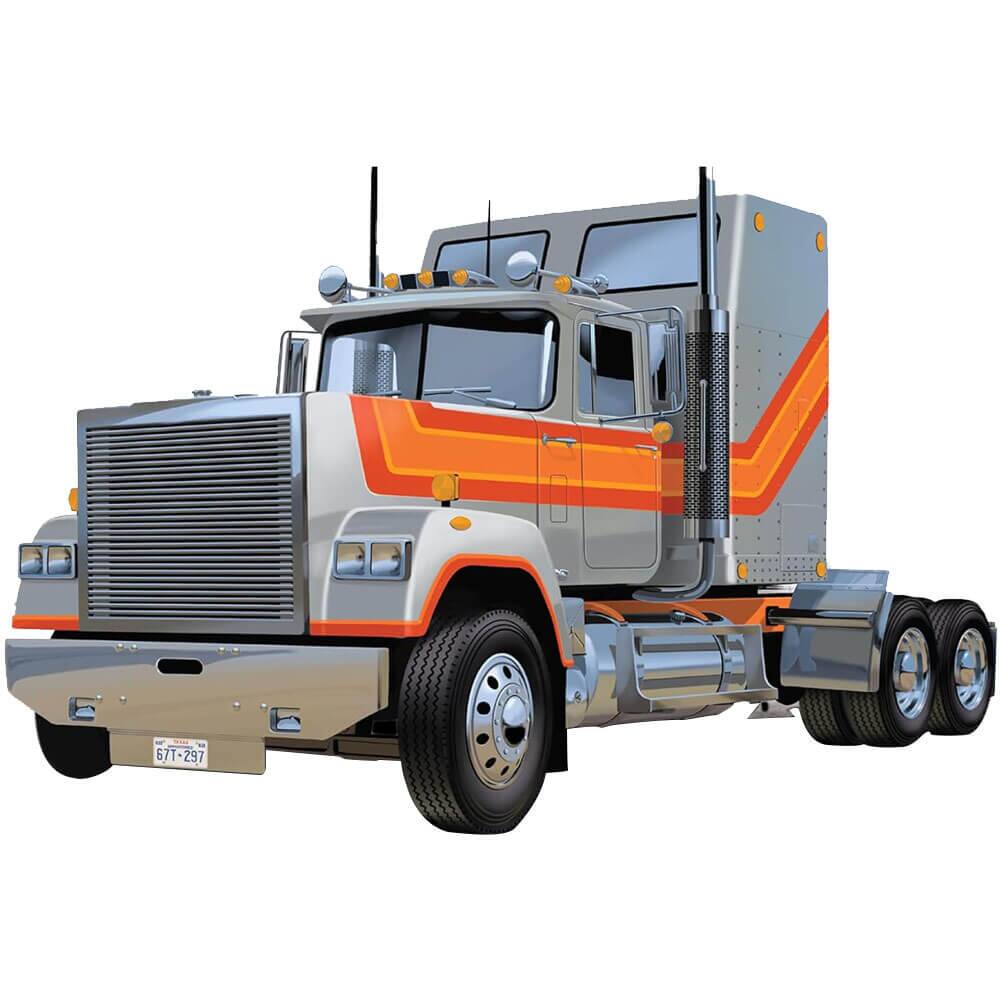 Front. AMT - AMT AMT1235 American Superliner Semi Tractor 1:24 Scale Model Kit - Black.