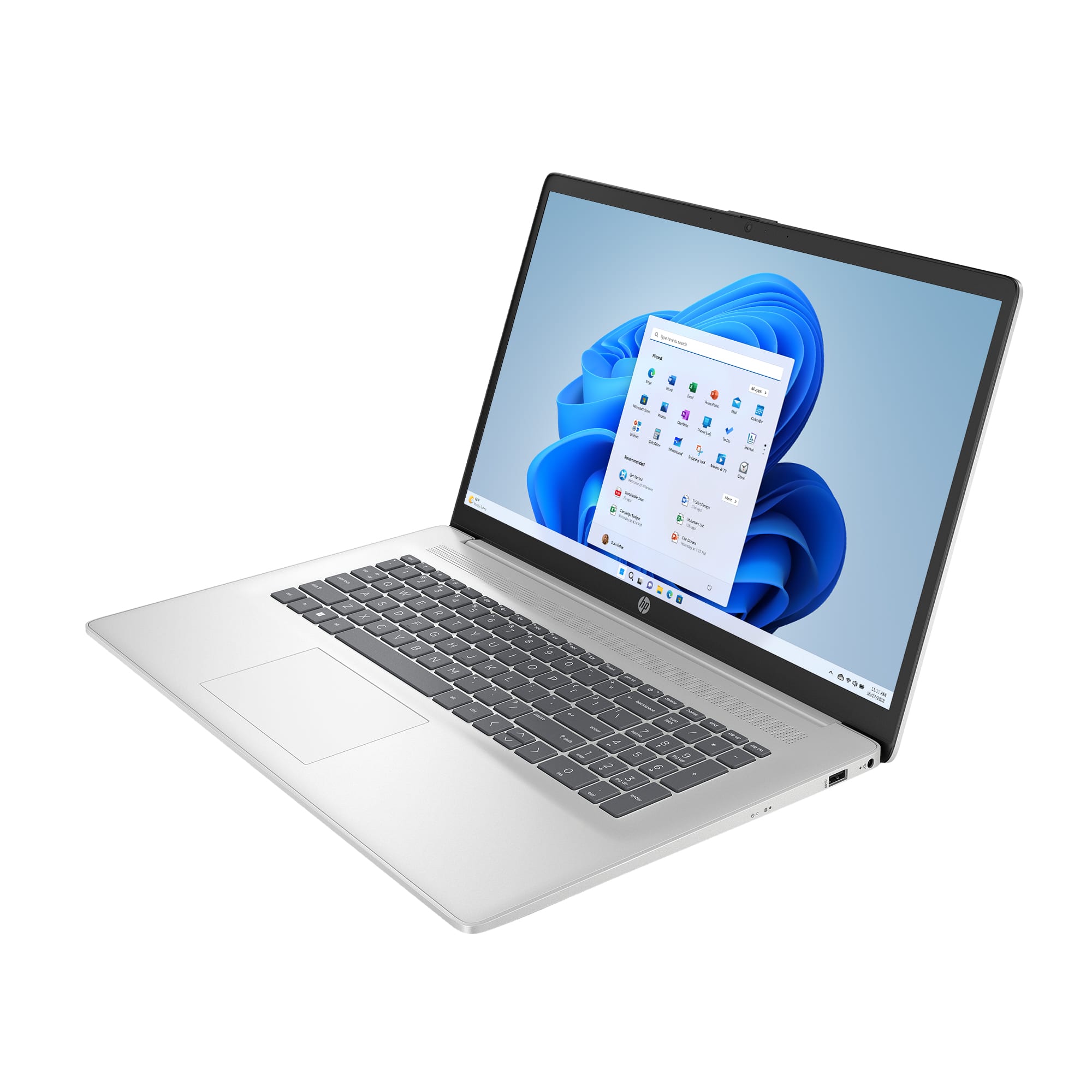 Alt View 11. HP - 17.3" Full HD Laptop - AMD Ryzen 5 - 8GB Memory - 512GB SSD - Natural Silver.