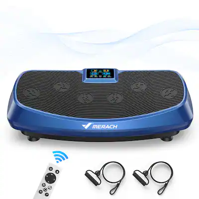 MERACH - 3D Vibration Plate Exercise Machine 7-in-1 Vibration Plate with Glide, Swing & Massage for Whole Body Workout - Blue MERACH - 3D Vibration Plate Exercise Machine 7-in-1 Vibration Plate with Glide, Swing & Massage for Whole Body Workout - Blue