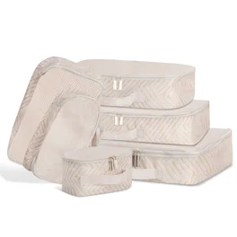 Champs - Vintage Collection Travel Packing Cubes-6-Piece Set - Off White