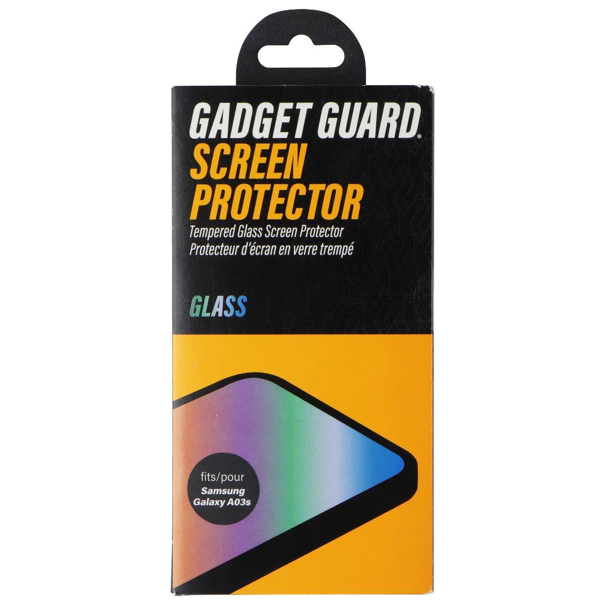 GADGET GUARD. SCREEN PROTECTOR Tempered Glass Screen Protector Protecteur d'écran en verre trempé GLASS fits/pour Samsung Galaxy A03s