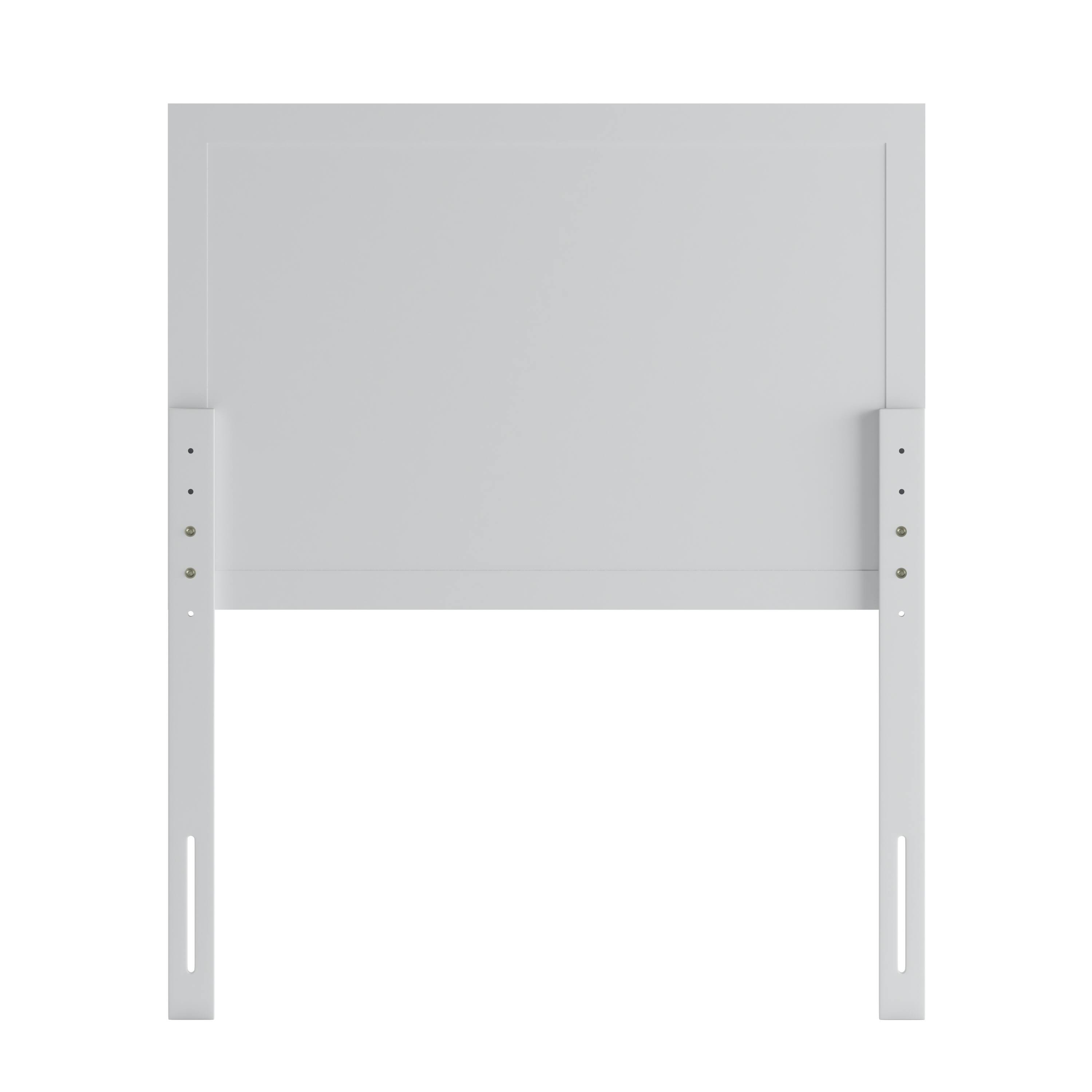 Alt View 7. Emma + Oliver - Omar Paneled Wooden Adjustable Headboard Only - White.