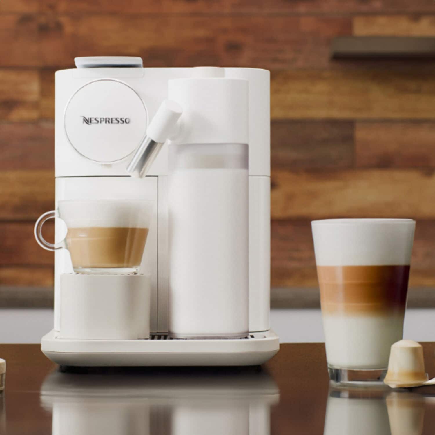 Alt View 20. De'Longhi - 19-Bar Nespresso Gran Lattissima, White - White.