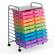 Alt View 1. Costway - 20 Drawer Rolling Storage Cart Scrapbook Paper Office School Organizer - Multicolor.